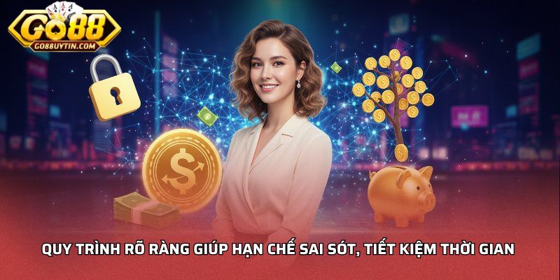 Quy trình rõ ràng giúp hạn chế sai sót, tiết kiệm thời gian